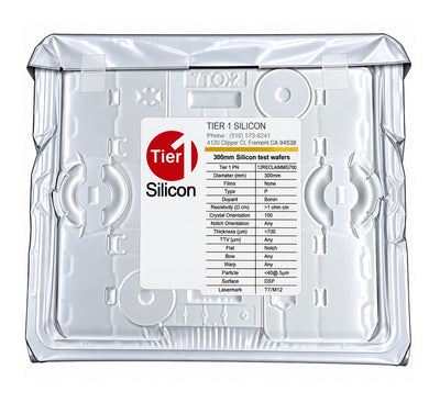 300mm Silicon test wafers